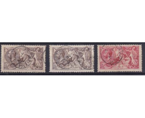 Great Britain 1919 5/- Rose-red, Bradbury Wilkinson SG 416. Spec N68(3) fine used, lovely colour