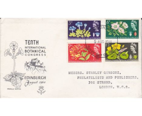 Great Britain 1964 (8 May) Botanical (10th International Congress) Edinburgh Aug 1964, London FDC (Stanley Gibbons)