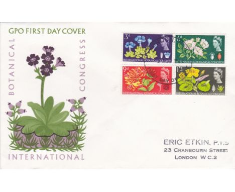 Great Britain FDC 1964 (5th August) Botanical Congress non phosphor set London CDS, Eric Etkin A/P