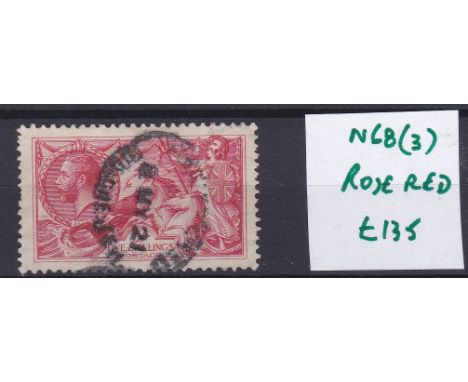 Great Britain 1919 5/- Rose-Red, Bradbury Wilkinson SG 416, Spec N68(3) fine used, lovely colour