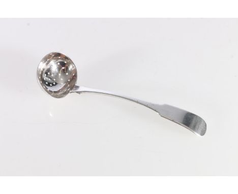 Georgian sterling silver Sifting ladle, Heron, Edinburgh, 1818, 40 grams. 