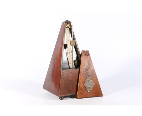 Maelzel metronome of obelisk shape, 23cm tall.&nbsp; 
