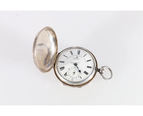 Edwardian sterling silver pocket watch, John Forrest Chronometer maker to the Admiralty, London, 1905. 