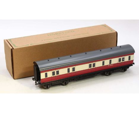 Darstaed 0-gauge BR (ex GWR) full brake coach, maroon &amp; cream No.W1180W. Manufacturer's stock. Complete with lighting cab