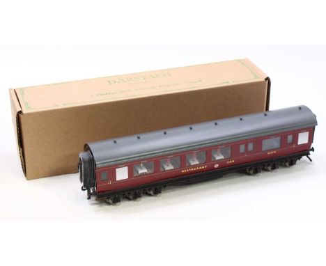 Darstaed 0-gauge BRII (ex LMS Period II) 12 wheeled restaurant car, maroon, No.M237M. Fitted with coach lighting. Manufacture