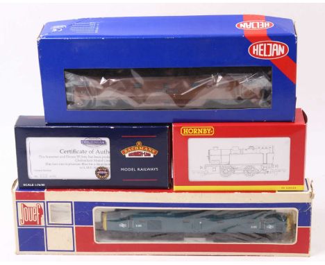 Four 00 gauge locos, including a Jinty in S&amp;DJR blue, limited edition, a Southern 0-4-0 generic tank, a Jouef class 40 in