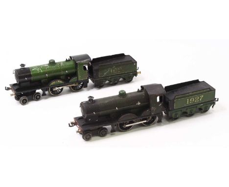 Two Bassett-Lowke '1927' 4-4-0 locos &amp; tenders 'Duke of York.' Both locos &amp; tenders are in need of renovation/repaint