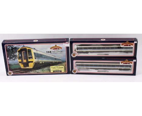 Bachmann 00 gauge 2 - car 158 class set in Scotrail livery, item No. 31-501. The model has been lightly used and is in very g