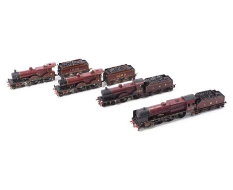 Four LMS 00 gauge locos to include a Mainline Royal Scot no.6158, an Airfix Midland compound no.563, a Bachmann Midland compo