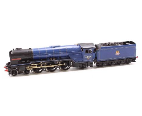A 00 gauge kit built 2 rail fine-scale model of a Peppercorn A1 'Aberdonian' in BR lined blue, early emblem, made from a DJH 
