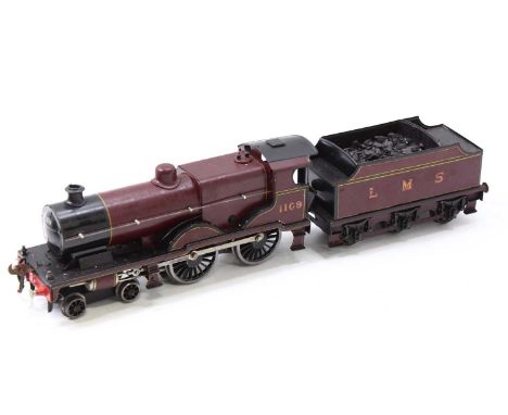 Bassett-Lowke LMS standard compound 4-4-0 loco &amp; tender, electric 3-rail. This loco is an almost total repaint. It seems 