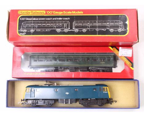 Two Triang 00 gauge locos, including, a class 81 in BR blue, no.E3001, unboxed, with no repainting, minimal paint loss, and f