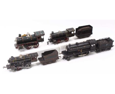 Four non-UK locos &amp; three tenders none of which are matched to the locos; 2-6-0 electric loco, voltage unkown, with unusu