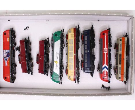 A collection of eight N gauge unboxed locos, mainly of continental outline, to include Fleischmann 81 7320 Elok series 145 HG