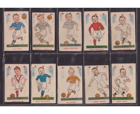 Trade cards, Football, Kiddy's Favourites Popular Players (Shamrocks on front) (set 52 cards) (some variation in size, otherw