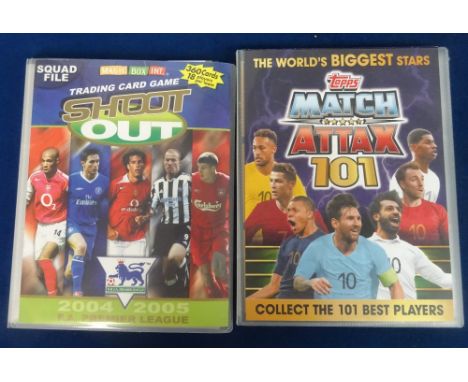 Trade cards, Football, large crate of cards in 16 presentation folders, many appear complete / near complete including Magic 