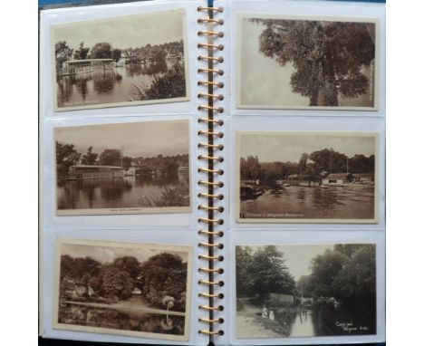Postcards, Berkshire/Oxon, a mainly Berkshire mix of approx. 140 cards in modern album, with a few Oxfordshire. RPs include G