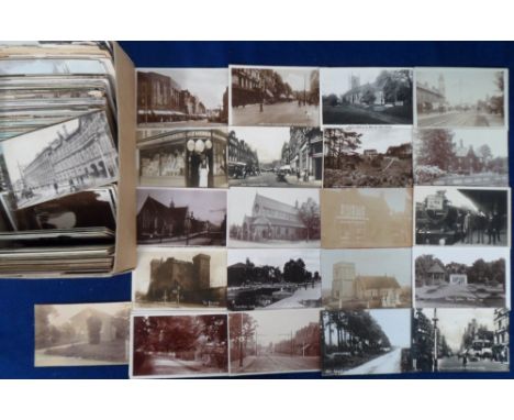 Postcards, Berkshire, a large collection of approx. 350 cards of Reading and its environs. With RPs of Broad St, shop front C