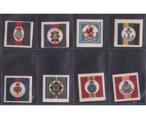 Trade silks, The Happy Home, The Happy Home Silk Button (Regimental Ribbon & Badge), 'K' size (set, 14 silks) (gd/vg)