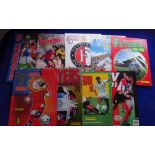 Trade cards stickers, Football Panini, 9 completed albums (stickers stuck in 100% complete),