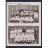 Trade cards, Boys' Magazine, Football Teams, 1931,'XL' size, 24 teams in uncut pairs, ref. H146 (9),