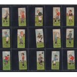 Trade cards, Sweden, Isacsons Ltd , Swedish Footballers (Caricatures), 1920's, 70 cards some