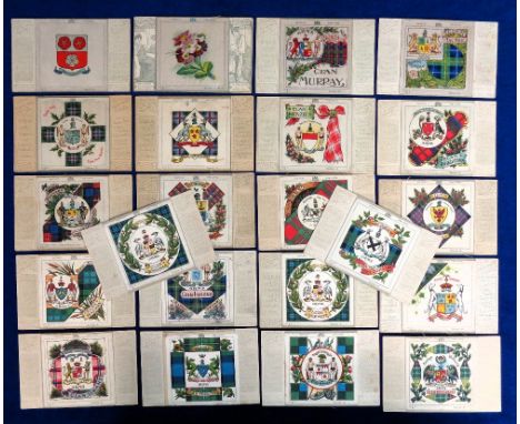 Postcards, Silks, 24 cards from The Art Needlework Series and The Art Patchwork Series published by W.N. Sharpe, Bradford, mo