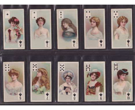 Cigarette cards, BAT Beauties (playing card inset, Tobacco Leaf back), (set 52 cards) (gd)