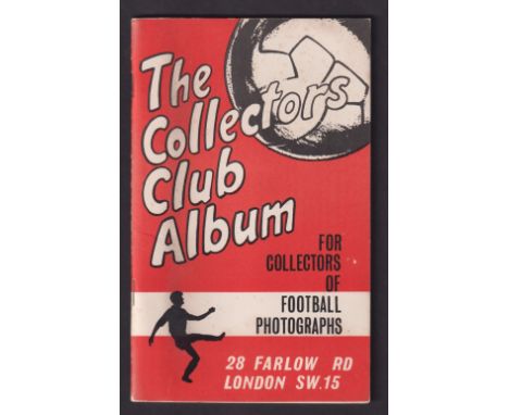 Football album, The Collectors Club Album, unused album for Football Photographs, 1960's, scarce (gd)  