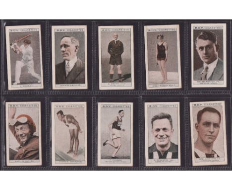 Cigarette cards, Godfrey Phillips Australian issue, Australian Sportsmen double sided, (set 100 cards on one side, various co