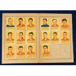 Trade cards, Spain, Editorial Valenciana, 'Album Ases Del Futbol' 1940's, part complete special