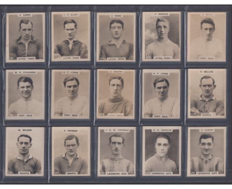 Cigarette cards, Phillips, Footballers (Double Frame, Line back), 'K' size, 373 different cards plus a few variation cards, i