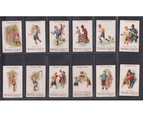 Cigarette cards, Faulkner's, Football Terms 2nd Series, (set, 12 cards) (vg) 