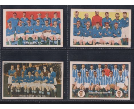 Trade cards, Boys' Magazine, Football Teams, 1928/29, 'X' Size (set, 9 cards) (gen gd)  