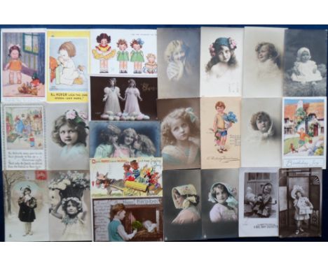 Postcards, Children, approx. 200 cards to include art, photographic, comic etc. (gen gd)