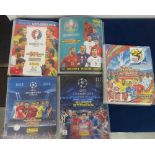 Trade cards, Football, crate of cards in 5 presentation folders, many appear complete / near