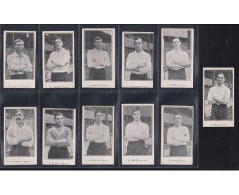 Cigarette cards, Jones Bros., Spurs Footballers (Small Titles) , 11 cards, Bentley, Collins, Cocquet, Crompton, Curtis, Darne