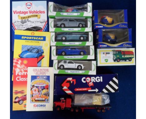 Model Vehicles, a collection of 65+ boxed Corgi model cars and lorries produced for BP, Fina, Shell, Mobil etc. Includes Scam