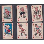 Trade cards, Monty Gum, Footballers, 'X' size (p/c inset) (set, 56 cards) includes Stanley Matthews,