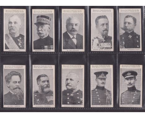 Cigarette cards, Wills (Overseas) Scissors Brand, 4 sets, all Military related, Military Portraits including Baden Powell, Re