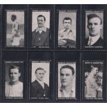 Cigarette cards, Murray's, Footballers, Series H, 8 cards, Crompton & Simpson both Blackburn Rovers,