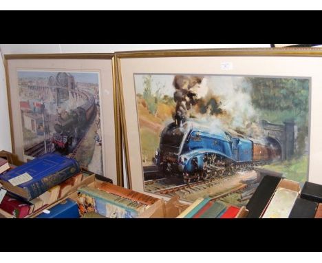 TERENCE CUNEO - a Limited Edition print - "Mallard" No.164 of 350, together with "Cornish Riviera Express" 