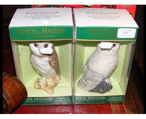 A boxed Royal Doulton Scotch Whisky "Owl" decanter and one other CONDITION REPORTwhisky is inside