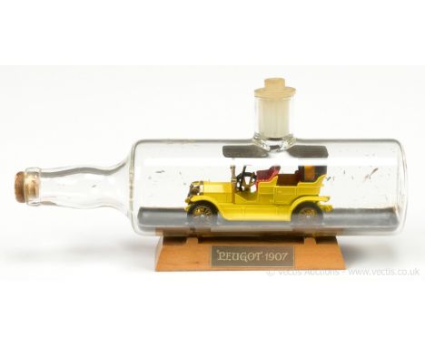 Matchbox Models of Yesteryear Lesney Giftware Series Y5 Peugeot 1907 - yellow body, black hood, dark amber windows, red seats