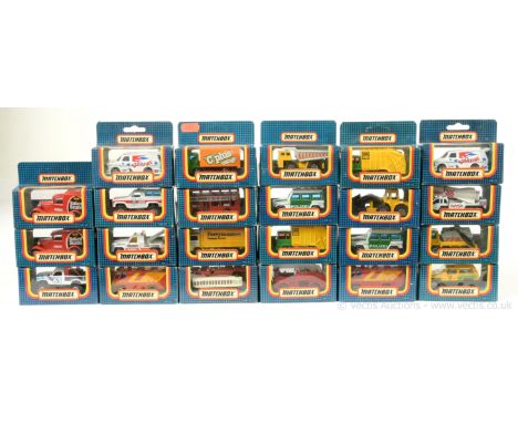 Matchbox Superfast group of 1980's and early 1990's issues to include MB72 Ford Supervan; MB43 Skip Truck; MB27 Jeep Cherokee