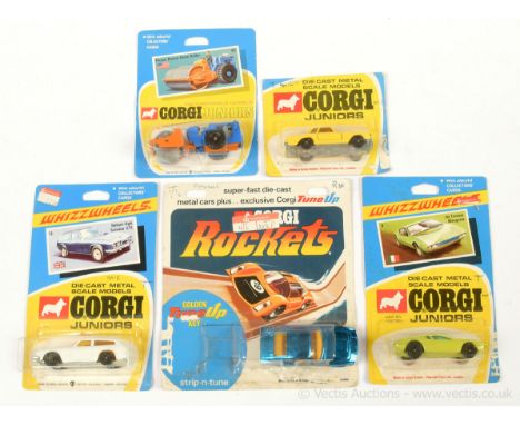 Corgi Juniors / Rockets group to include Juniors 6 De Tomaso Mangusta; 12 Reliant Scimitar GTE; 44 Raygo Rascal Road Roller; 