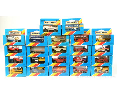 Matchbox Superfast group of 1980's issues mainly Commercials including MB75 "Police Helicopter"; MB13 Snorkel Fire Engine; MB