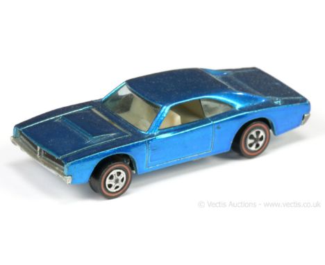 Hot Wheels (Mattel) - Redline - 6268 Custom Charger - metallic blue - Excellent (couple of very minor marks on edges) still a