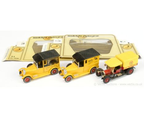 Matchbox Models of Yesteryear Code 2 group to include Y5 "Bee's" Talbot Van - yellow including chassis, black roof and seats,