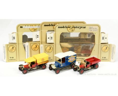 Matchbox Models of Yesteryear Code 2 group to include (1) Y12 Ford Model T "Smiths Crisps" Van - blue, white roof, red 12-spo